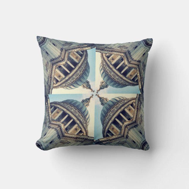 Digital-Kunstcollagen-Gebäudekissen Kissen (Vorderseite)