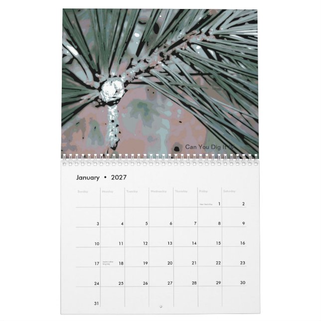 Digital-Landschaftsnatur-Blumen-Kalender 2013 Kalender (Jan 2027)
