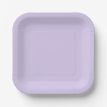 Digital Lavender Paper Plate