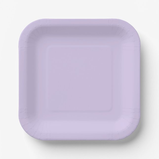 Digital Lavender Paper Plate Pappteller (Vorderseite)
