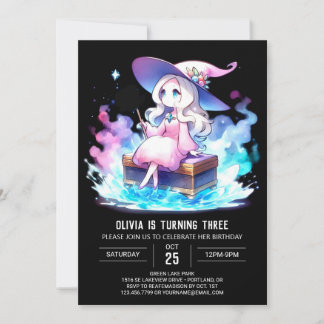 Digital Little Wizard Geburtstag Einladung