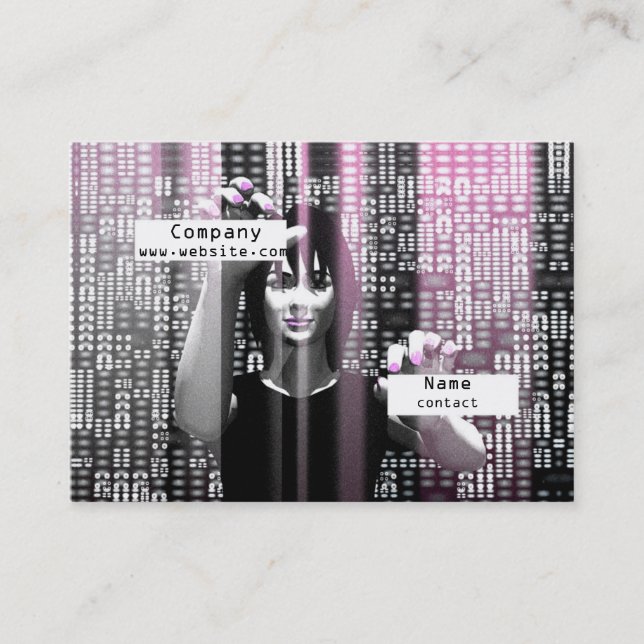 Digital-Mädchen Visitenkarte (Vorderseite)