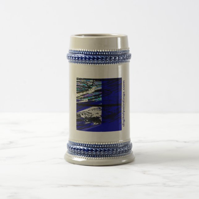 Digital-Malerei-Punkt-COM Stein Bierglas (Mittel)