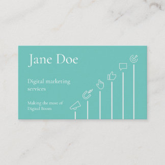 Digital Marketing Expert Business Card Template Visitenkarte