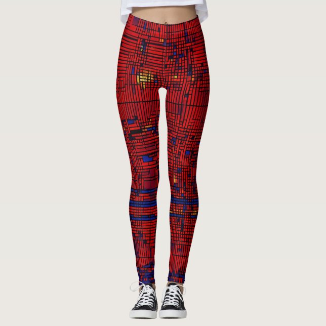 "Digital Matrix Fusion Leggings" Leggings (Vorderseite)