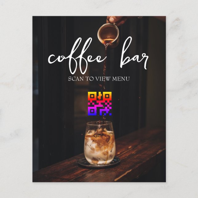 Digital-Menü mit QR-Code Flyer (Vorne)