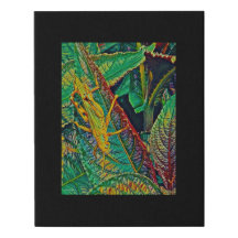 Digital Mixed Media Black Leinwand Art