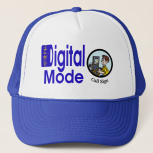 Digital Mode Ham Radio Cap mit Rufzeichen Truckerkappe
