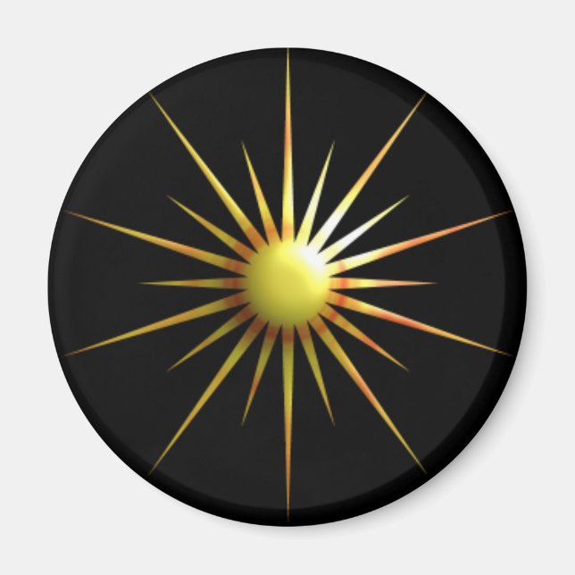 Digital Modern Sun Magnet (Vorne)