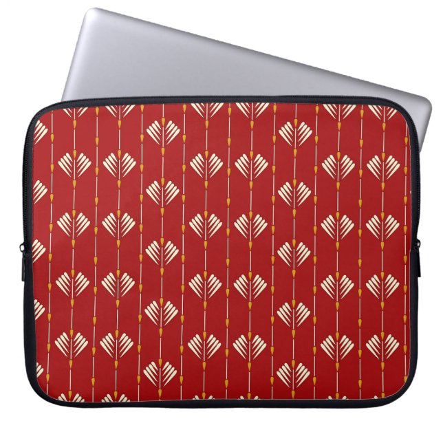 Digital Mughal: Textile Pflanze Artwork. Laptopschutzhülle (Vorderseite)