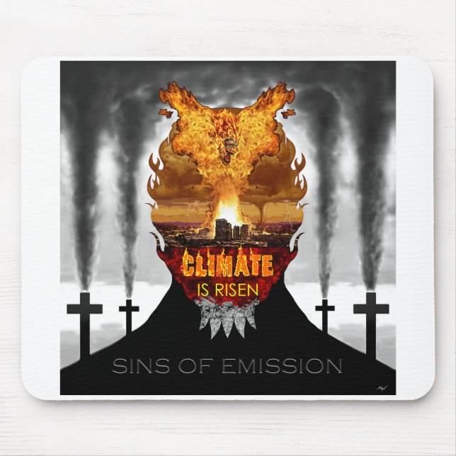 Digital painting about climate change. mousepad (Vorne)