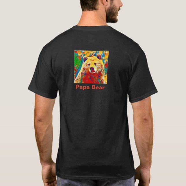 Digital Papa Bear T Shirt (Rückseite)