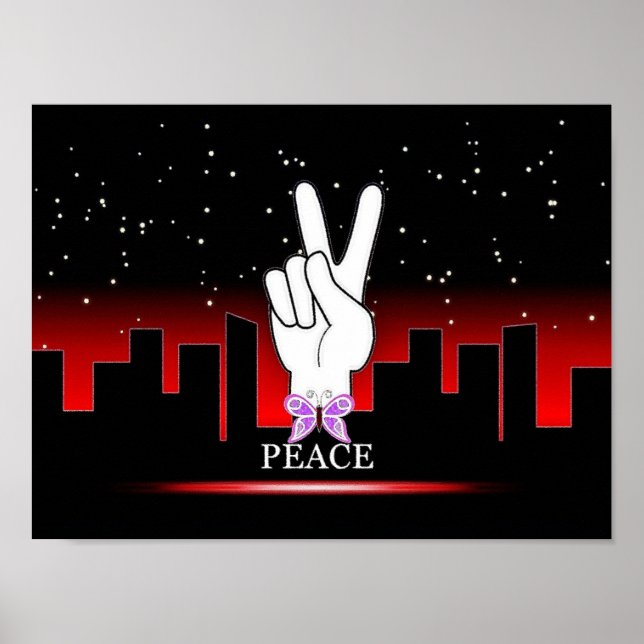 Digital Peace Art Poster (Vorne)
