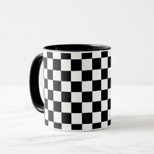Digital Print in Schwarz/Weiß Tasse