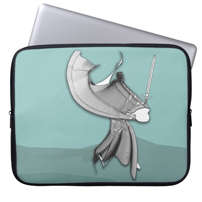 Digital Samurai Laptopschutzhülle (Vorderseite)
