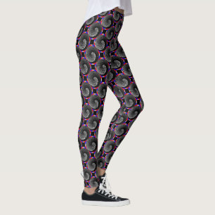Digital Schachbrett Yin Yang von Kenneth Yoncich Leggings