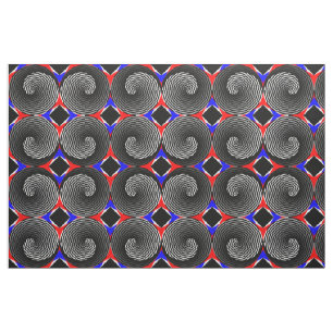 Digital Schachbrett Yin Yang von Kenneth Yoncich Stoff