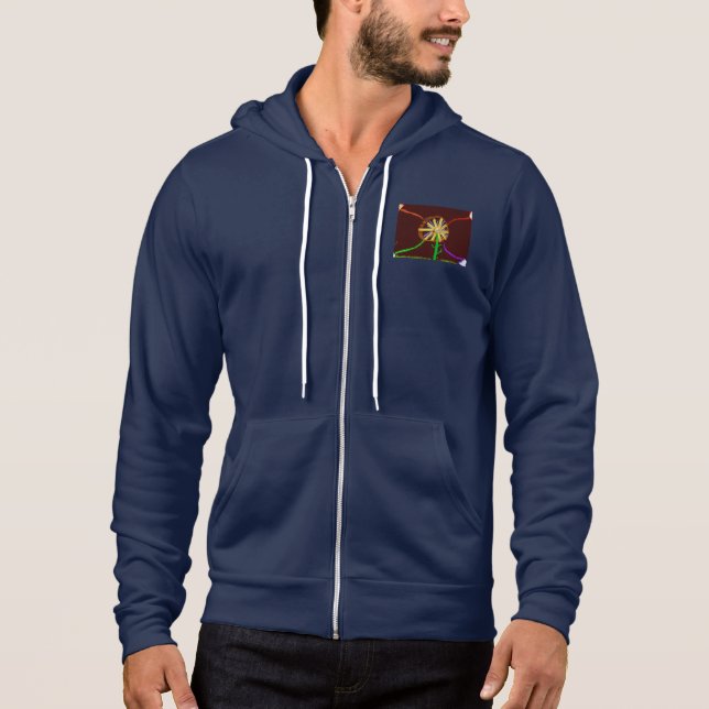 Digital Sunflower Hoodie! Hoodie (Vorderseite)