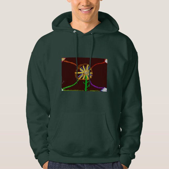 Digital Sunflower Hoodie! Hoodie (Vorderseite)