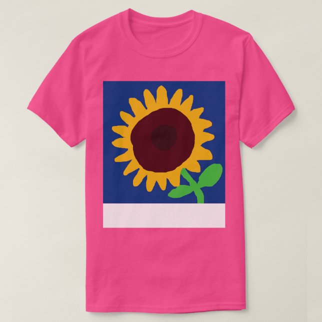 Digital Sunflower Painting T-Shirt (Design vorne)