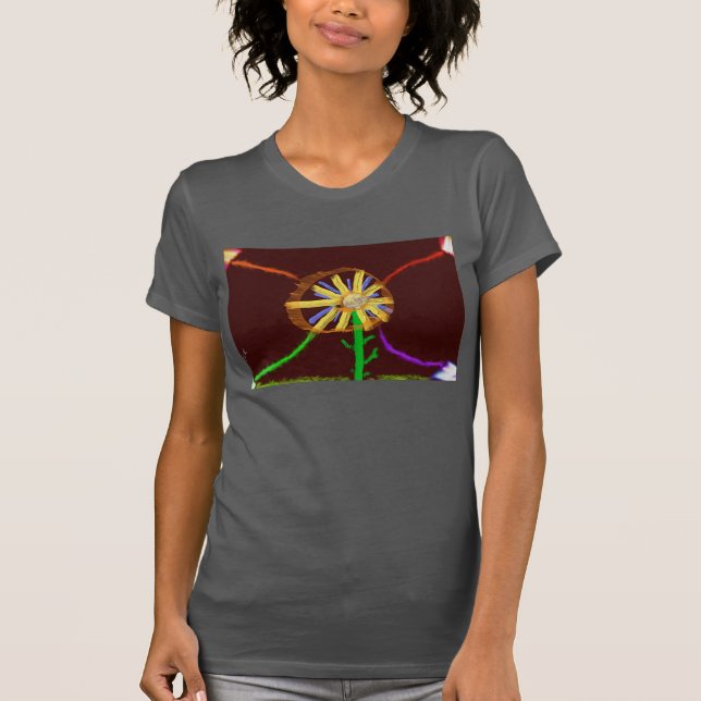 Digital Sunflower Women's T-Shirt (Vorderseite)