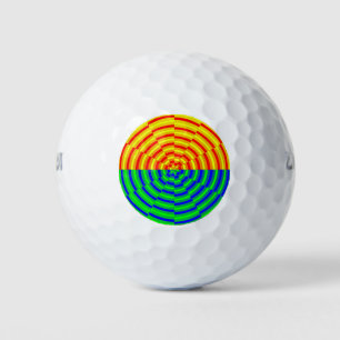 Digital Sunrise von Kenneth Yoncich Golfball