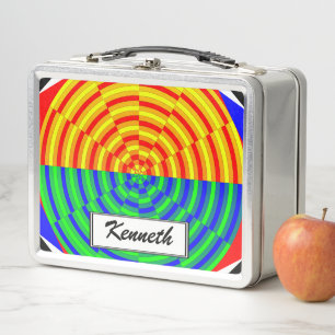 Digital Sunrise von Kenneth Yoncich Metall Lunch Box