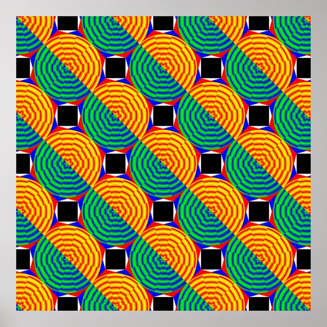 Digital Sunrise von Kenneth Yoncich Poster (Vorne)