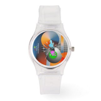 Digital Sunset Clear Watch Armbanduhr