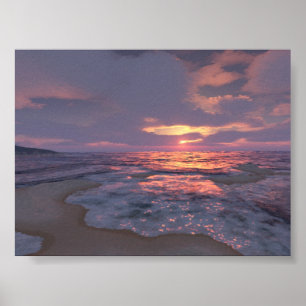 Digital Sunset Poster