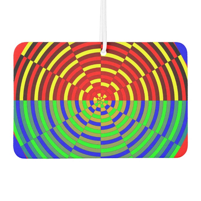 Digital Sunset von Kenneth Yoncich Autolufterfrischer (Vorderseite)