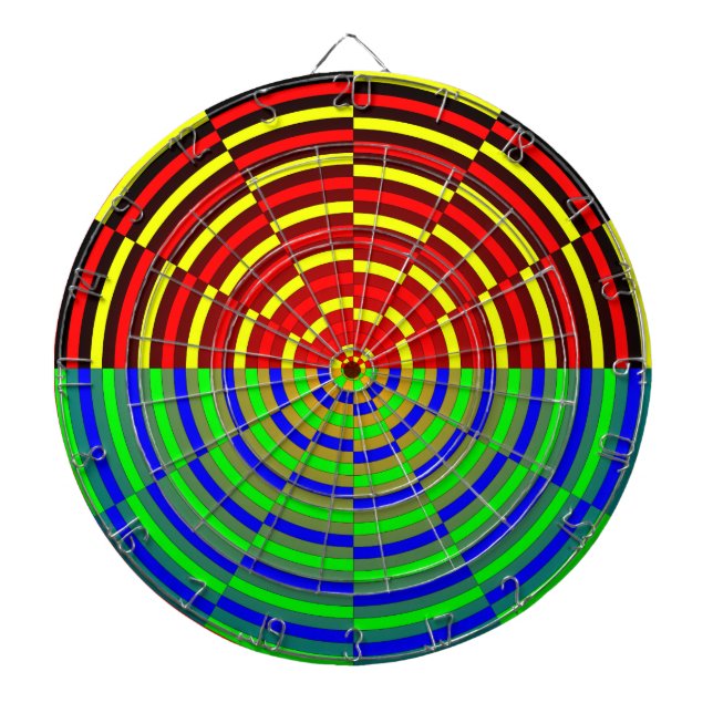 Digital Sunset von Kenneth Yoncich Dartscheibe (vorne)