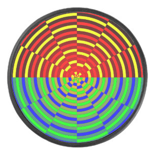 Digital Sunset von Kenneth Yoncich Eishockey Puck