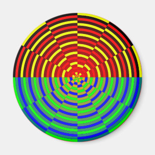 Digital Sunset von Kenneth Yoncich Magnet
