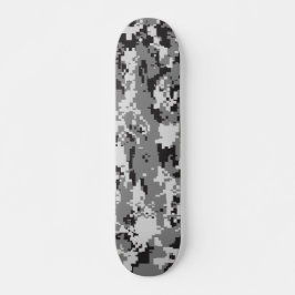 Digital-Tarnung Schwarzweiss Skateboard