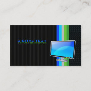 Digital Tech. TV Business Cards Visitenkarte