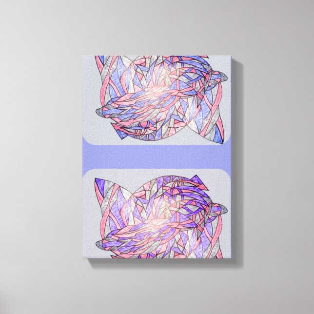 Digital Tentacles Abstract Modern Art Print Leinwanddruck (Vorderseite)