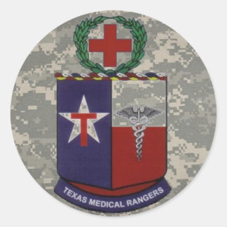 digital, texas medical Rangers Runder Aufkleber