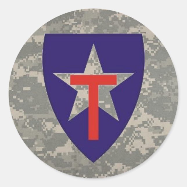 digital, TXSG sternförmig decal Runder Aufkleber (Vorderseite)