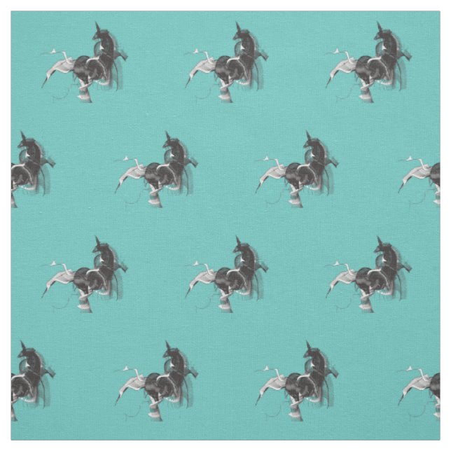 Digital Unicorn Abbildung Muster Stoff (Muster)