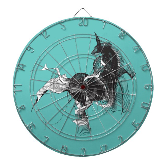 Digital Unicorn Dartscheibe (vorne)