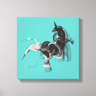 Digital Unicorn Leinwanddruck