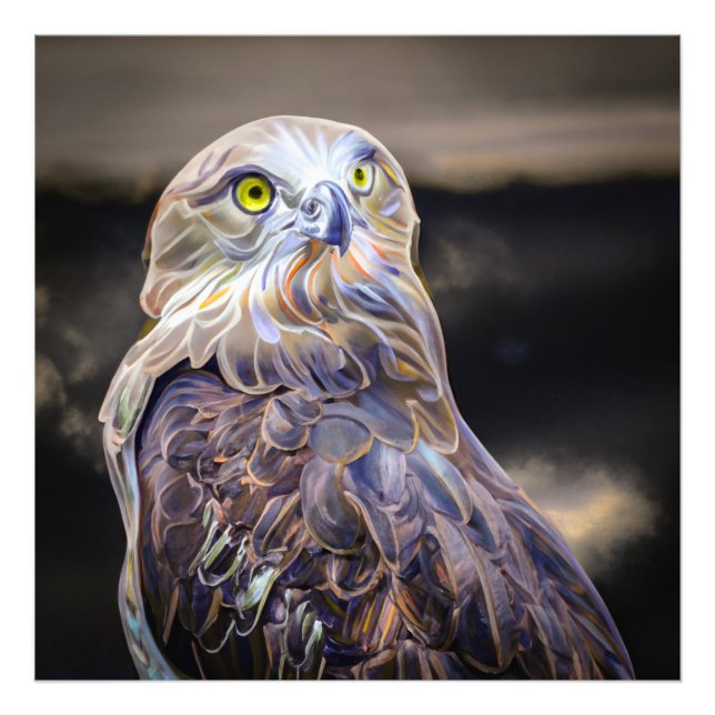 Digital verbesserte Ölfarbe eines kurz gezackten B Fotodruck (Vorne)