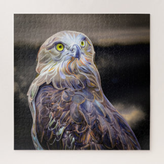 Digital verbesserte Ölfarbe eines kurz gezackten B Puzzle