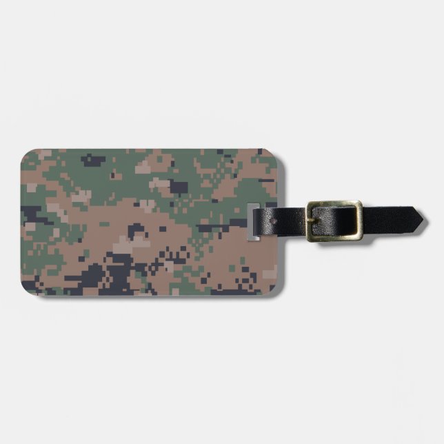 Digital-Waldtarnung Gepäckanhänger (Vorderseite horizontal)