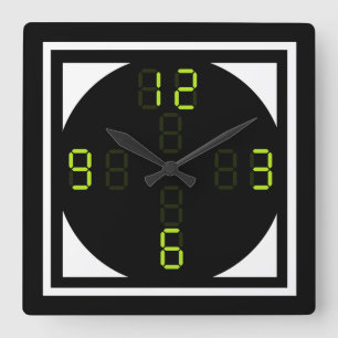 Digital Wall Clock Quadratische Wanduhr