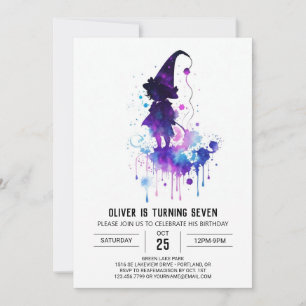 Digital Wand Wielder Birthday Einladung