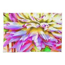 Digital Watercolor Dahlia