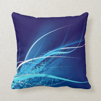 Digitale abstrakte blaue Designer-Kissen Kissen