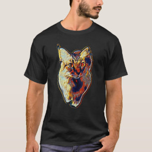 Digitale abstrakte Katze 35 T-Shirt